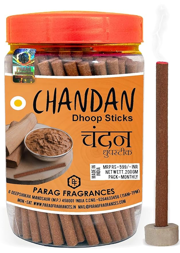 Parag Fragrances Chandan (Sandalwood) Dhoop Sticks